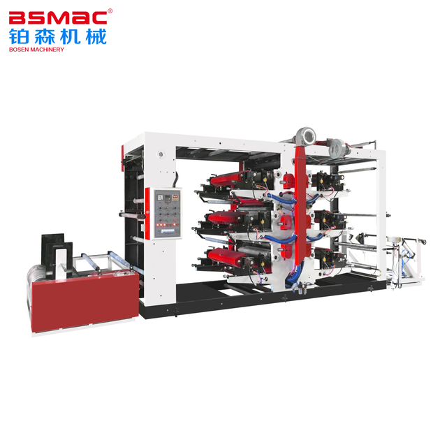 BSYTA 6 цветов высокоскоростная флексографская печатная машина из полипропилена